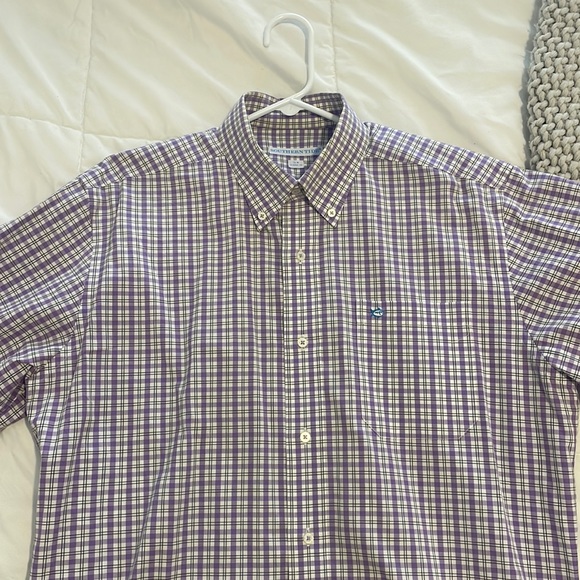 Southern Tide Other - Southern Tide Purple/White/Black M Dress shirt